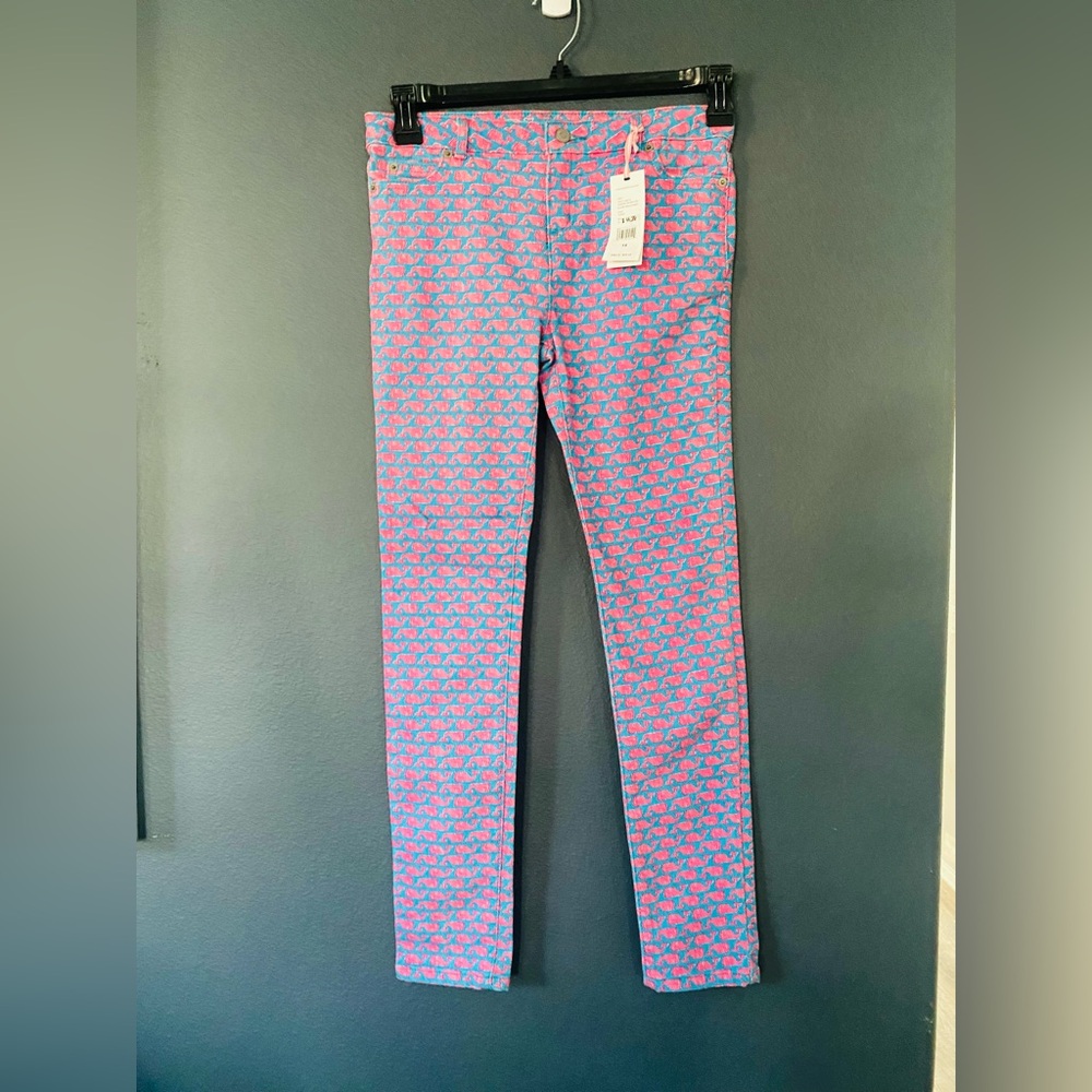 Vineyard vines kids whale jean pants size 14 new with tag